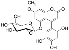 5-(&beta;-D-Glucopyranosyloxy)-7-methoxy-4-(2,4,5-trihydroxyphenyl)-2H-1-benzopyran-2-