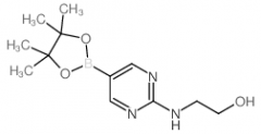 2-(2-Hydroxyethylamino)pyrimidine-5-boronic acid, pinacol ester
