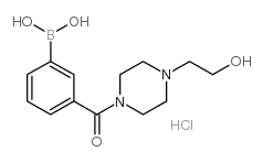 3-(4-(2-Hydroxyethyl)piperazine-1-carbonyl)phenylboronic acid, hydrochloride