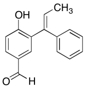 4-Hydroxy-3-(1-phenyl-1-propenyl)benzaldehyde