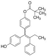 (E/Z)-1-(4-Hydroxyphenyl)-1-[4-(trimethylacetoxy)phenyl]-2-phenylbut-1-ene