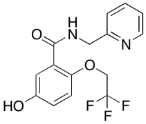 5-Hydroxy-N-(pyridin-2-ylmethyl)-2-(2,2,2-trifluoroethoxy)benzamide