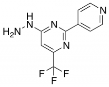 4-hydrazinyl-2-(pyridin-4-yl)-6-(trifluoromethyl)pyrimidine