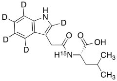 N-[2-(Indol-3-yl-2,4,5,6,7-d5)acetyl]-L-leucine-15N
