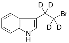 Indolyl-3-(ethyl-&beta;-bromide)-d4