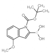1H-Indole-1-carboxylic acid, 2-borono-4-methoxy-, 1-(1,1-dimethylethyl) Ester