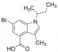 6-bromo-3-methyl-1-(1-methylpropyl)-1H-Indole-4-carboxylic acid