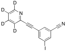 3-Iodo-5-[2-(2-pyridinyl)ethynyl]-benzonitrile-d4