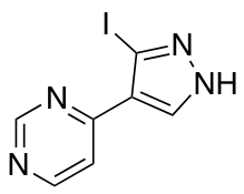 4-(3-Iodo-1H-pyrazol-4-yl)pyrimidine