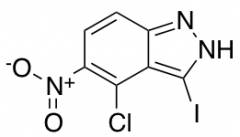 3-Iodo-4-chloro-5-nitro-(1H)indazole