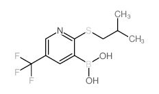 2-Isobutylthio-5-trifluoromethylpyridine-3-boronic acid