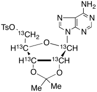 2',3'-O-Isopropylidene-5'-O-tosyladenosine-13C5