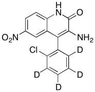 3-Amino-4-(2-chlorophenyl)-6-nitro-2(1H)-quinolinone-d4 (1.0 mg/mL in Methanol)
