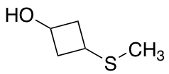 3-(methylsulfanyl)cyclobutan-1-ol, cis