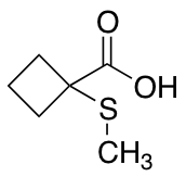 1-(methylsulfanyl)cyclobutane-1-carboxylic acid