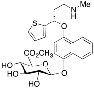 Methyl 4-[(1S)-3-(Methylamino)-1-(2-thienyl)propoxy]-1-naphthalenyl-&beta;-D-Glucopyra