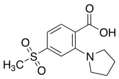 4-(Methylsulfonyl)-2-pyrrolidinobenzoic Acid