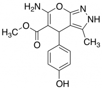 Methyl 6-Amino-4-(4-Hydroxyphenyl)-3-Methyl-1,4-Dihydropyrano[2,3-C]Pyrazole-5-Carboxylate