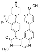 8-(6-Methoxypyridin-3-yl)-3-methyl-1-(4-piperazin-1-yl)-3-(trifluoromethyl)phenyl-1H-imida