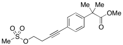 4-[4-(Methanesulfonyloxy)-1-butynyl]-&alpha;,&alpha;-di(methyl)benzeneacetic Acid,