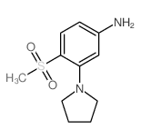 4-Methanesulfonyl-3-pyrrolidinoaniline