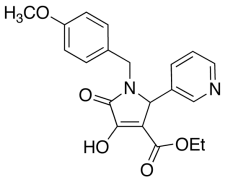 1-(4-Methoxybenzyl)-3-hydroxy-4-ethoxycarbonyl-5-(3-pyridyl)-3-pyrrolin-2-one