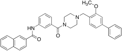 N-[3-[[4-[(3-Methoxy[1,1'-biphenyl]-4-yl)methyl]-1-piperazinyl]carbonyl]phenyl]-2-naphthal