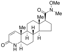 (5&alpha;,17&beta;)-N-Methoxy-N-methyl-3-oxo-4-azaandrost-1-ene-17-carboxamide