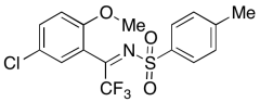 (Z)-N-(1-(5-Chloro-2-methoxyphenyl)-2,2,2-trifluoroethylidene)-4-methylbenzenesulfonamide