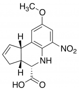 (3aR,4S,9bS)-8-Methoxy-6-nitro-3a,4,5,9b-tetrahydro-3h-cyclopenta[c]quinoline-4-carboxylic