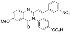 4-[6-Methoxy-2-[(1E)-2-(3-nitrophenyl)ethenyl]-4-oxo-3(4H)-quinazolinyl]-benzoic Acid