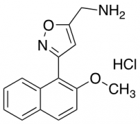 [3-(2-methoxynaphthalen-1-yl)-1,2-oxazol-5-yl]methanamine hydrochloride