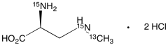 &beta;-Methylamino-L-alanine-13C,15N2 Dihydrochloride