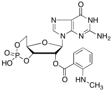 2'-O-(N'-Methylanthraniloyl)guanosine-3',5'-cyclic Monophosphate