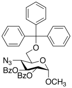 Methyl 4-Azido-2,3-di-O-benzoyl-4-deoxy-6-O-trityl-&alpha;-D-glucopyranoside