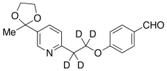 4-[2-[5-(2-Methyl-1,3-dioxolan-2-yl)-2-pyridinyl]ethoxy-d4]benzaldehyde