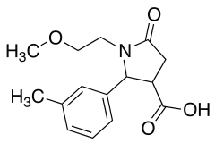 1-(2-Methoxyethyl)-2-(3-methylphenyl)-5-oxo-3-pyrrolidinecarboxylic acid