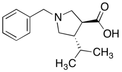 (3S,4S)-4-(1-Methylethyl)-1-(phenylmethyl)-3-pyrrolidinecarboxylic Acid