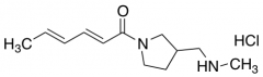 1-{3-[(Methylamino)methyl]pyrrolidin-1-yl}hexa-2,4-dien-1-one Hydrochloride