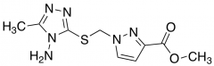 Methyl 1-{[(4-Amino-5-methyl-4H-1,2,4-triazol-3-yl)thio]methyl}-1H-pyrazole-3-carboxylate