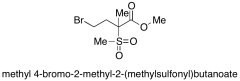 methyl 4-bromo-2-methyl-2-(methylsulfonyl)butanoate
