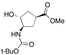 (1S,3R,4R)-Methyl 3-((tert-butoxycarbonyl)amino)-4-hydroxycyclopentane carboxylate