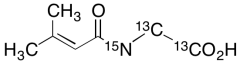 3-Methylcrotonylglycine-13C2,15N