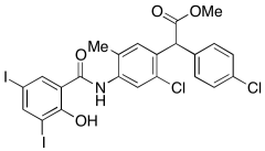 Methyl 2-(2-Chloro-4-(2-hydroxy-3,5-diiodobenzamido)-5-methylphenyl)-2-(4-chlorophenyl)ace