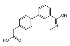 {4-[3-(Methylcarbamoyl)phenyl]phenyl}acetic acid