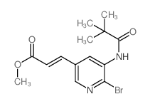 Methyl 3-(6-bromo-5-pivalamidopyridin-3-yl)-acrylate