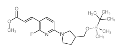 (E)-Methyl 3-(6-(3-((tert-butyldimethylsilyloxy)methyl)pyrrolidin-1-yl)-2-fluoropyridin-3-