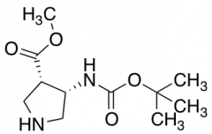 cis-Methyl-4-N-Boc-amino-pyrrolidine-3-carboxylate (racemic)