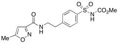 [[4-[2-[[(5-Methyl-3-isoxazolyl)carbonyl]amino]ethyl]phenyl]sulfonyl]-carbamic Acid