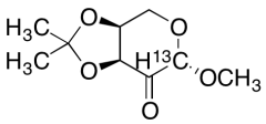 Methyl 3,4-O-Isopropylidene-&beta;-L-erythro-pentopyranosid-2-ulose-13C